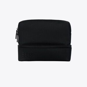 NWT Beis 2 in 1 Cosmetic Case in Black